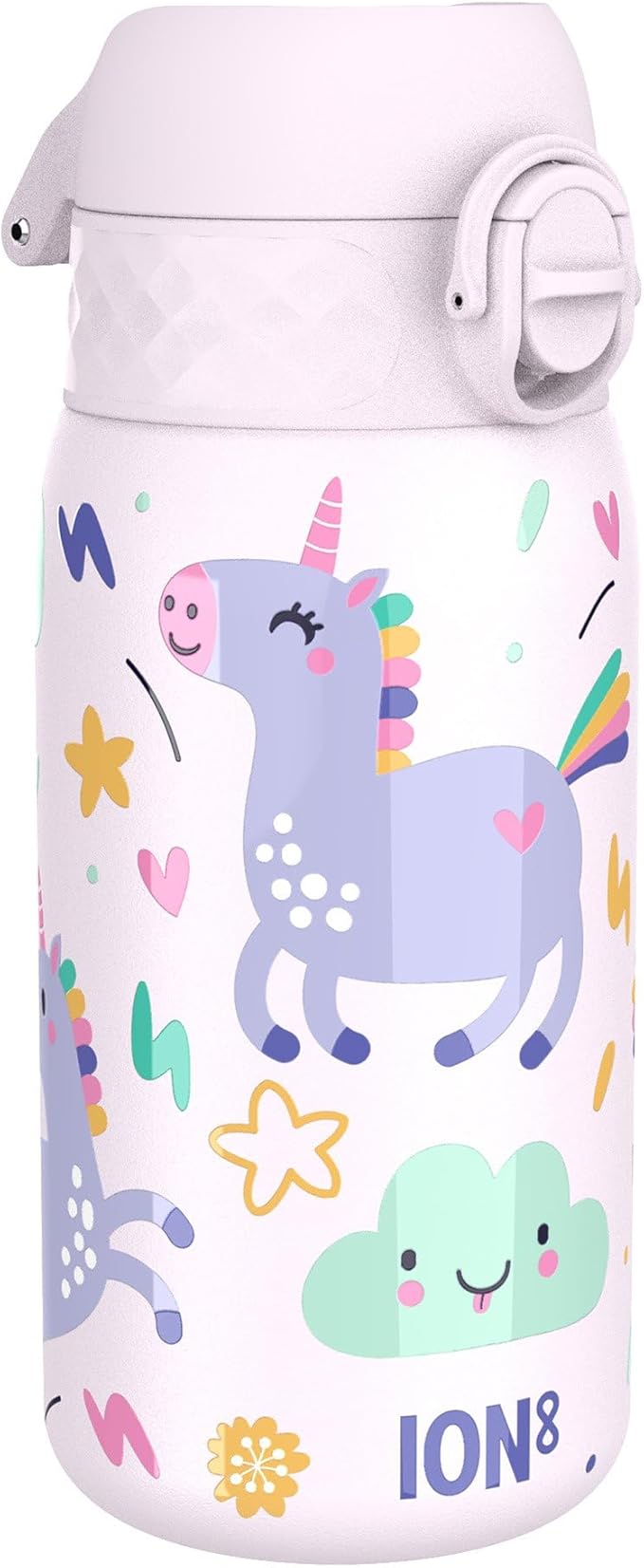 Detalle de Ion8 Botella de Agua Niños 🦄 Sin Fugas, Transportable y Segura