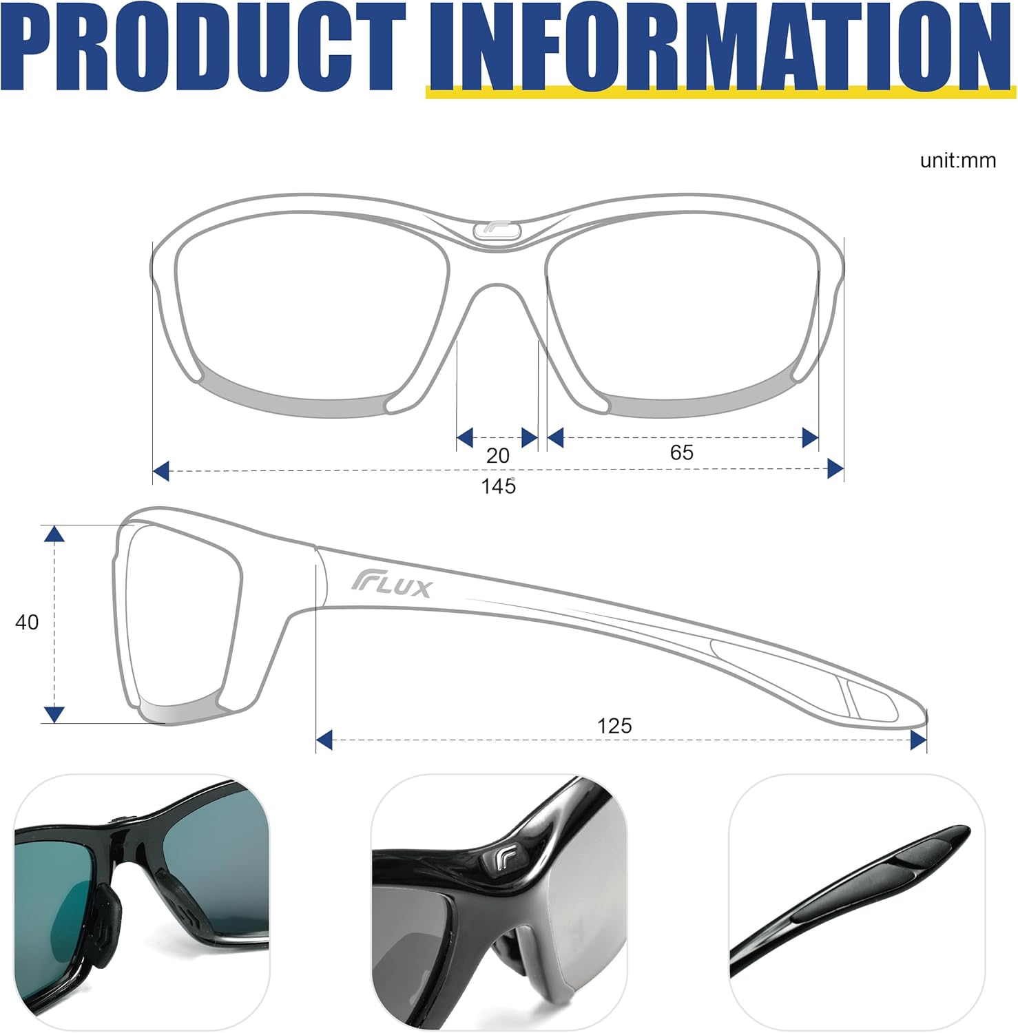 Thumbnail 5 de ICECUBE SPORTECH Sport Sunglasses with Polarised UV400 Lenses (TR90 lightweight frame)