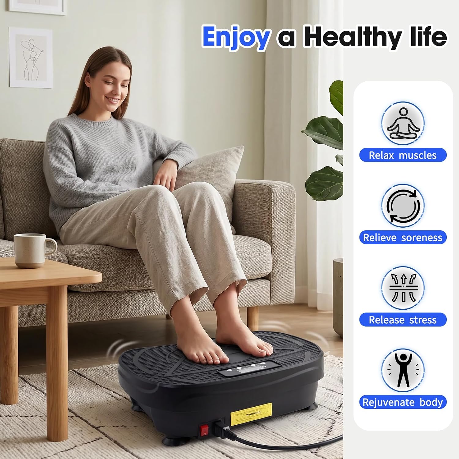 Thumbnail 4 de Homesy Vibration Plate 300 lb platform