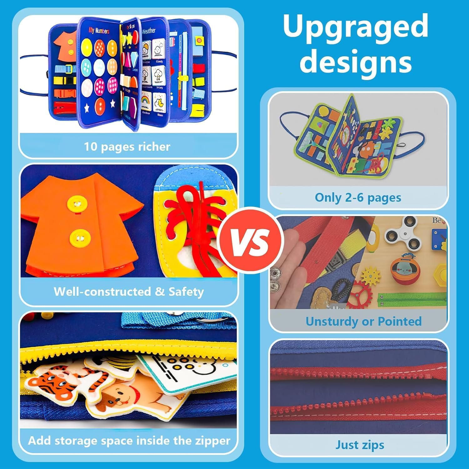 Thumbnail 2 de SaFeli Montessori Toddler Busy Board