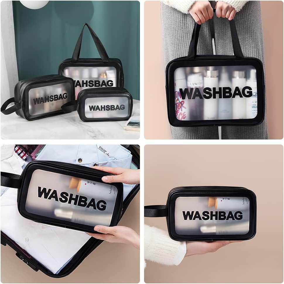Thumbnail 6 de Aucuu 3PCS Bolsas Neceser Transparente
