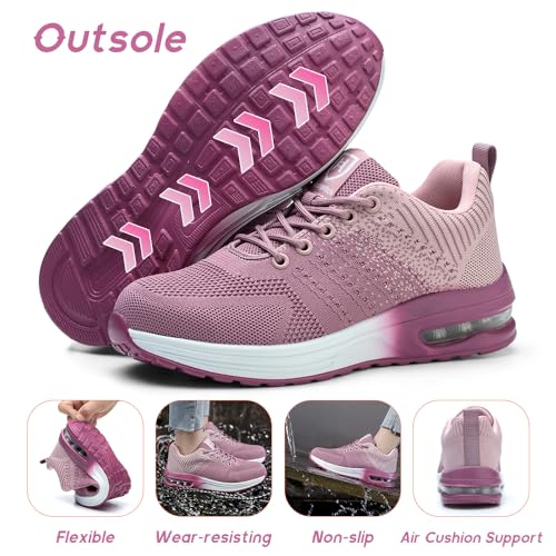 Detalle de Bawalon Chaussures de sécurité légères pour hommes et femmes – embout en acier, respirantes et confortables