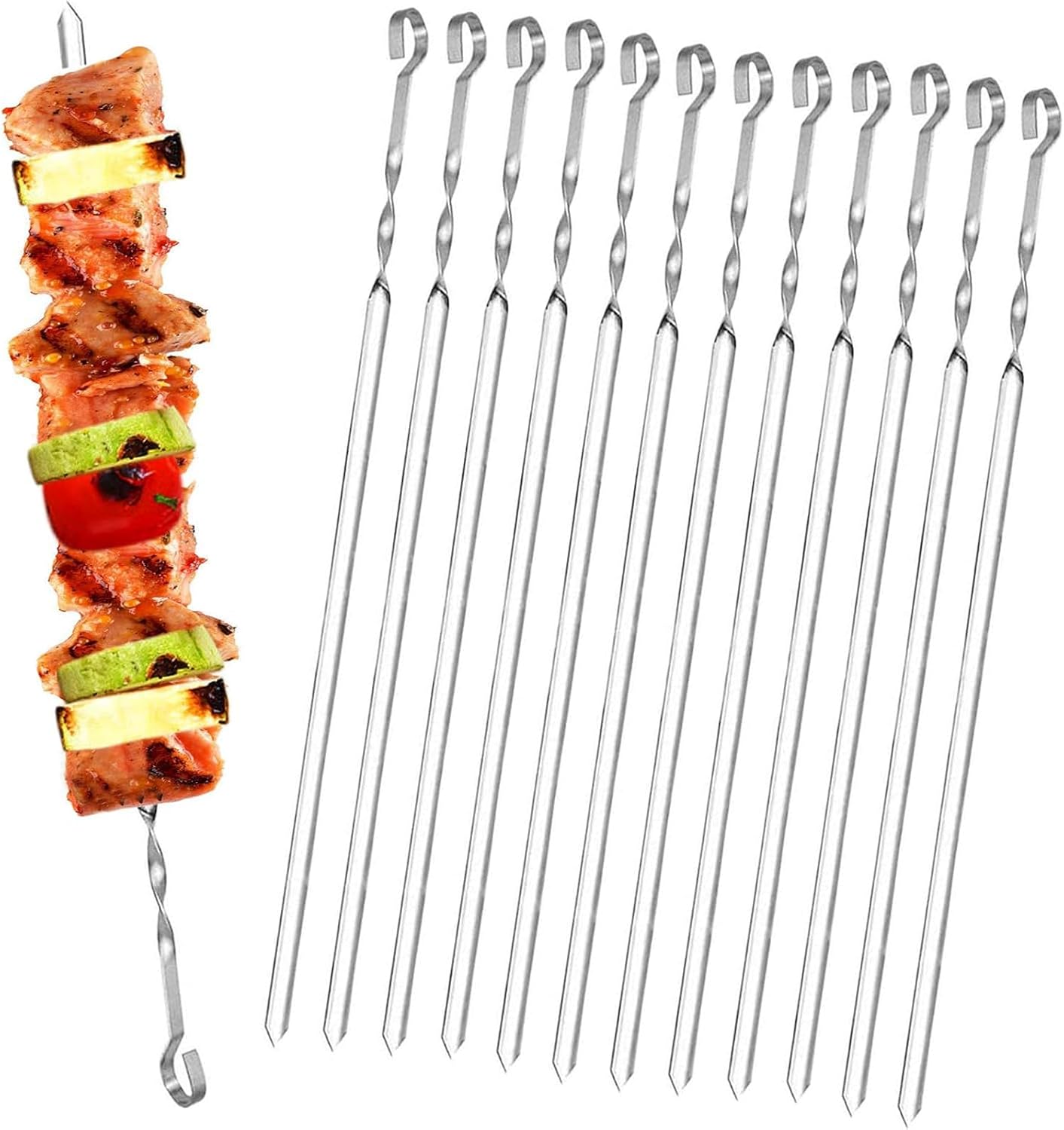 Detalle de Homealexa 15" BBQ Skewers Set of 20