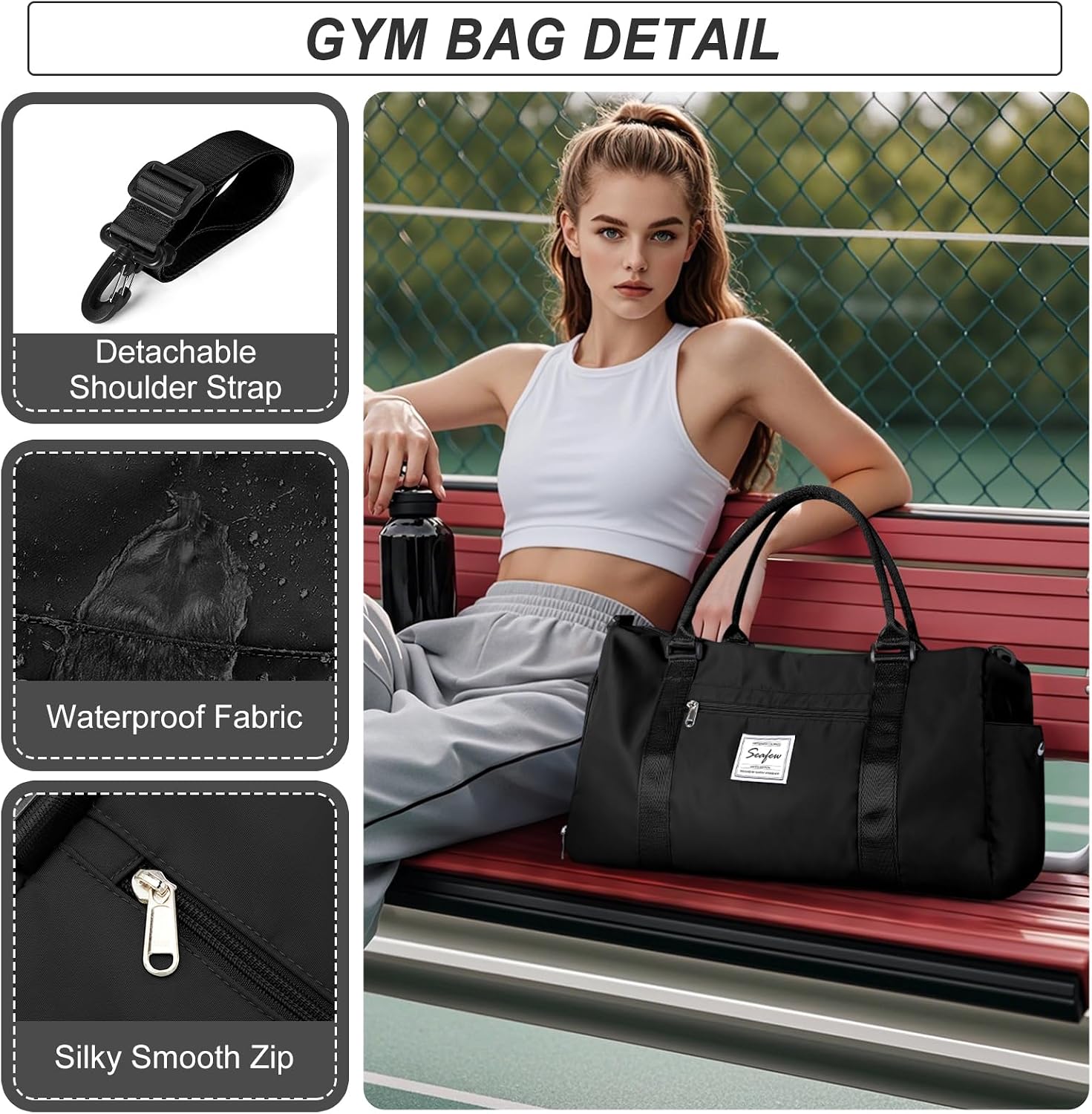 Detalle 2 de HYC00 Gym Duffle Bag 32L