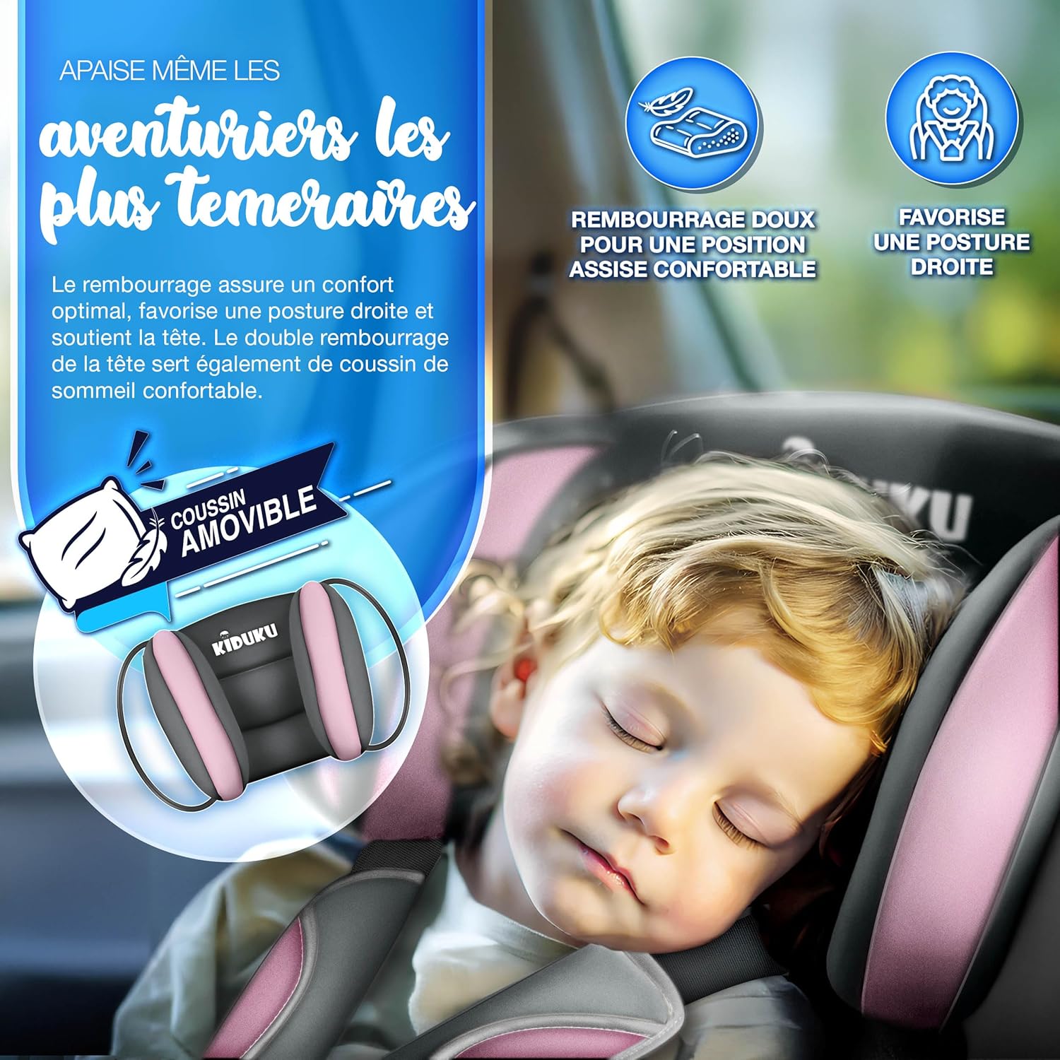 Detalle de KIDUKU Siège auto évolutif 9–36 kg 👶