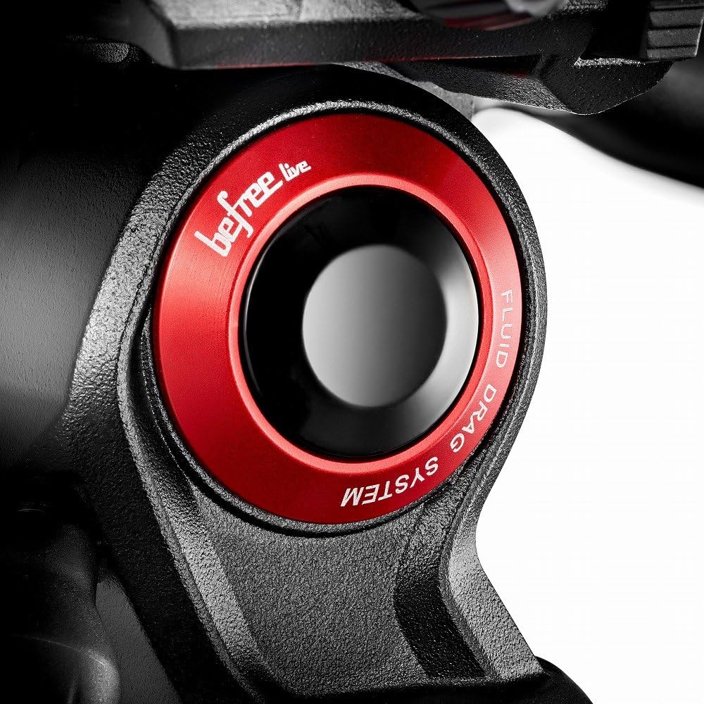 Detalle de Manfrotto MVH400AH Tête Fluide Befree pour Vidéo – Aluminium, charge max 4 kg, Noir