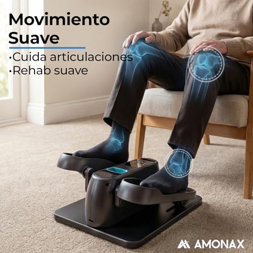 Detalle de Amonax Pedaleador Eléctrico Motorizado: mini elíptica para usar sentado bajo el escritorio
