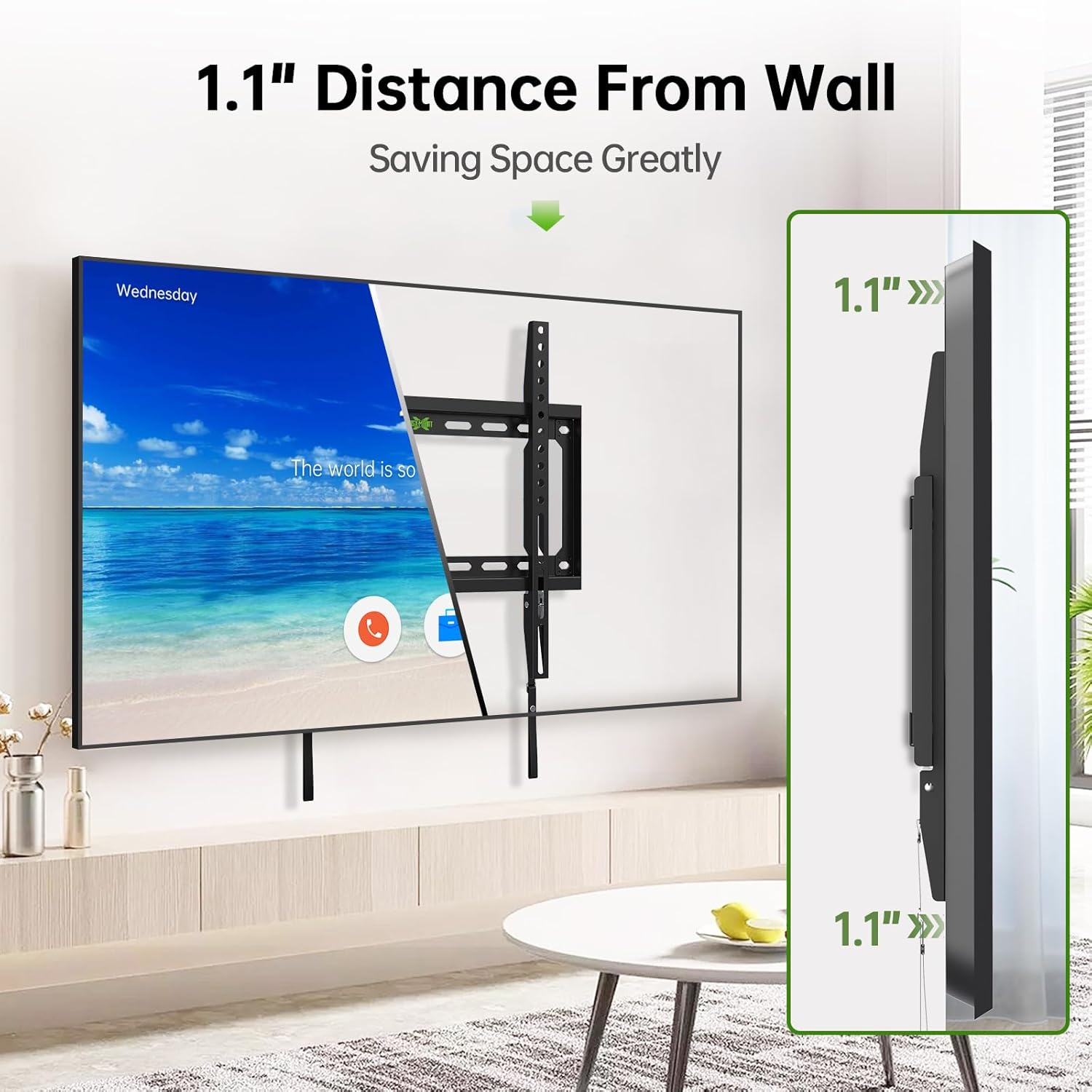 Detalle 2 de USX MOUNT Fixed TV Wall Mount 99lbs