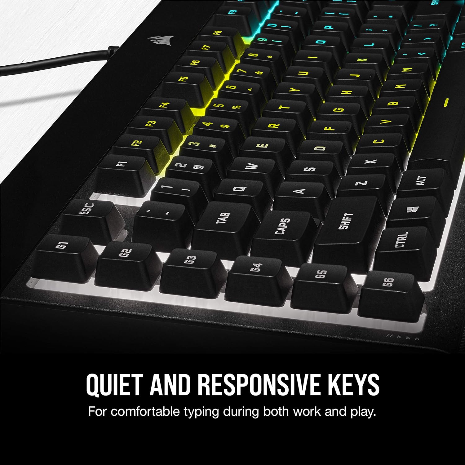 Thumbnail 5 de Corsair K55 RGB PRO gaming keyboard IP42