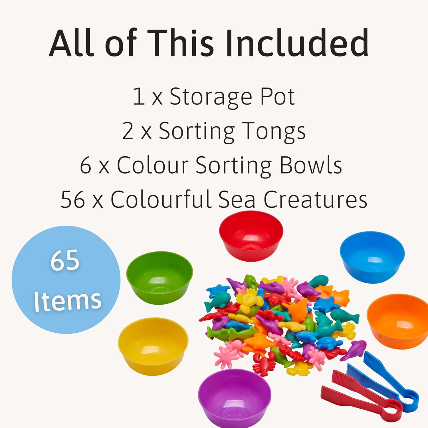 Detalle de Jaques of London Colour Sorting Toys for Toddlers – Under the Sea Edition