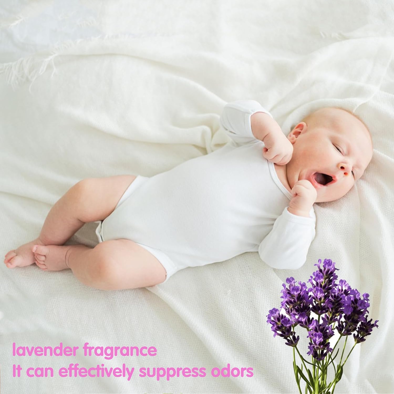 Thumbnail 6 de DREAM&GLAMOUR Disposable Diaper Sacks, 240 Count, Lavender Scent, 16 Rolls