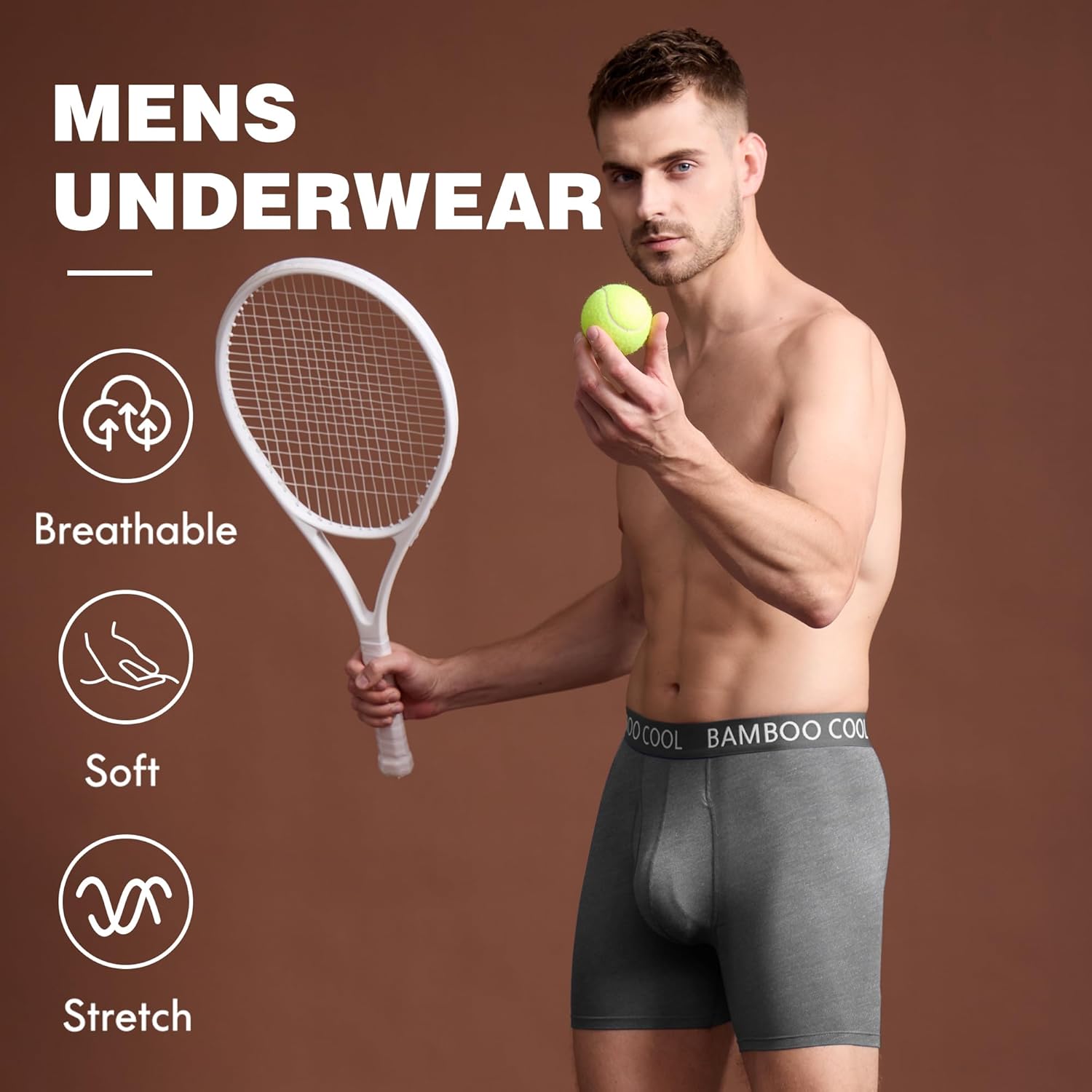 Detalle 2 de BAMBOO COOL Ultra ComfortSoft Boxer Briefs pack