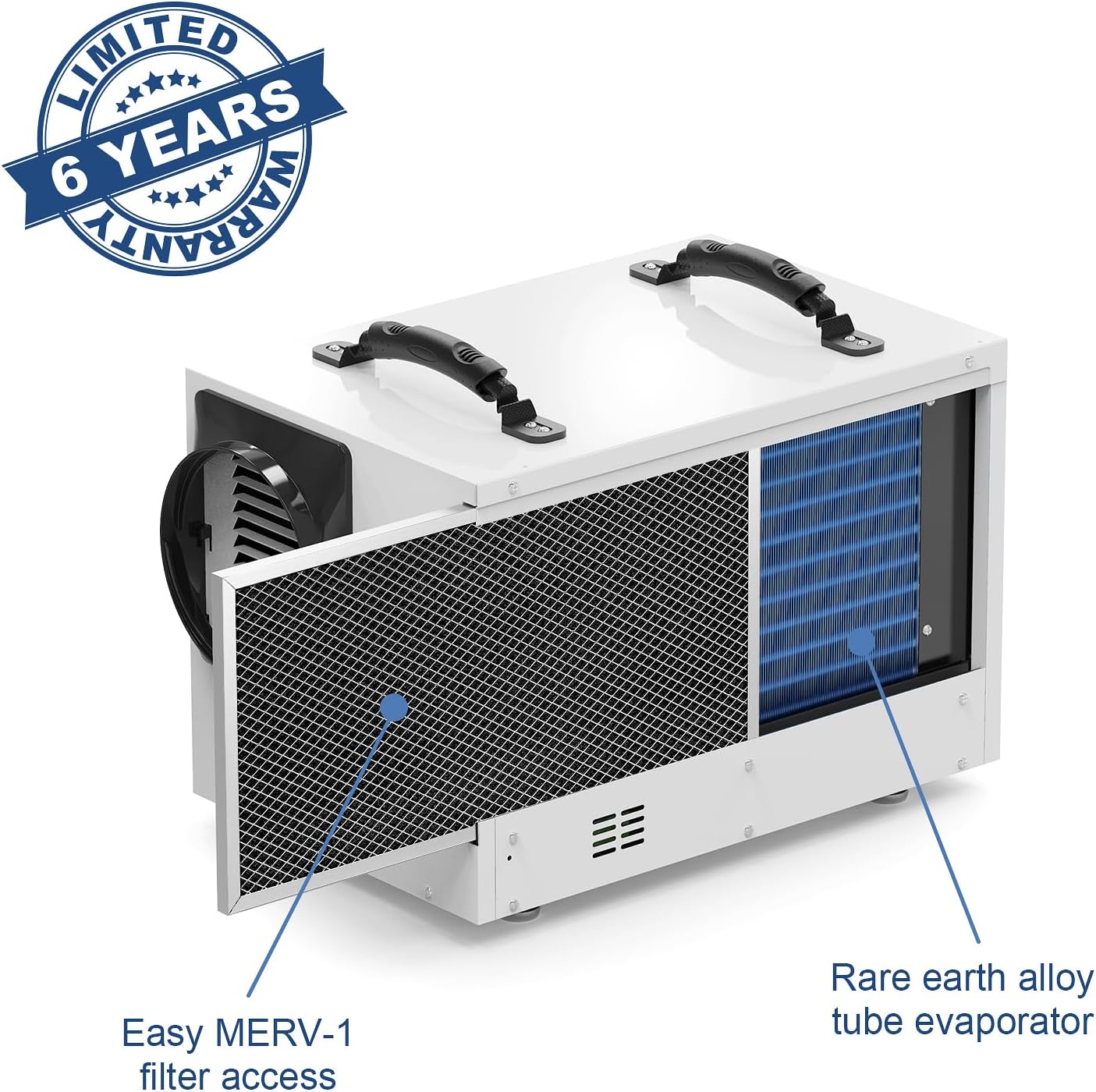 Thumbnail 6 de ALORAIR Sentinel HD55S-White Commercial Crawl Space Dehumidifier, 120 PPD