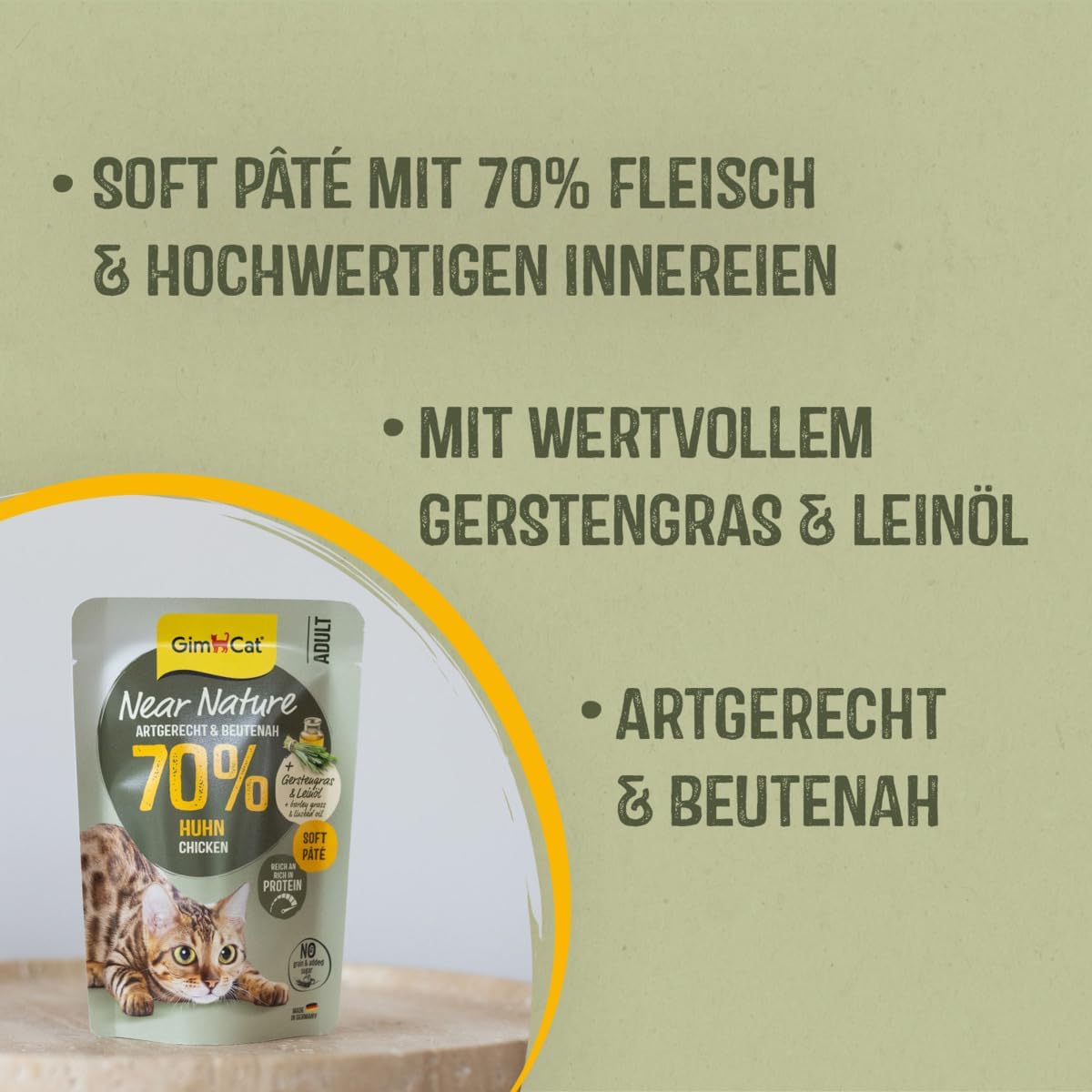 Detalle 2 de GimCat Near Nature Probier-Mix 12er Nassfutter