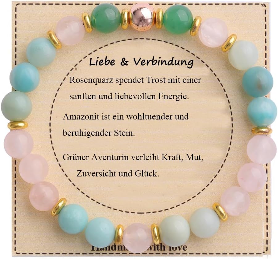 Thumbnail 6 de UEUC Heilstein-Perlenarmband 8 mm für Frauen