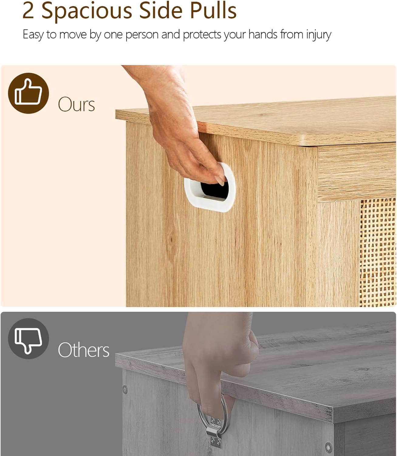 Detalle de Usikey 39.4-Inch Storage Bench