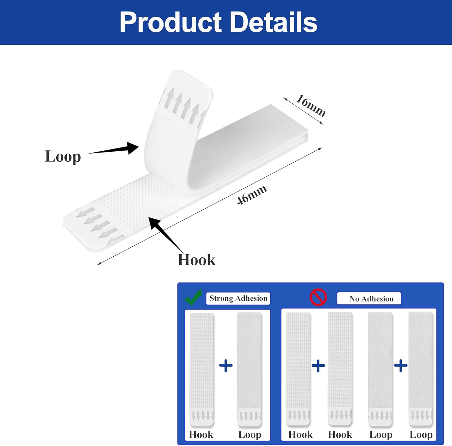 Thumbnail 1 de Easyojoy Picture Hanging Strips (72 strips / 36 pairs) – heavy-duty removable double-sided frame tape for damage-free mounting