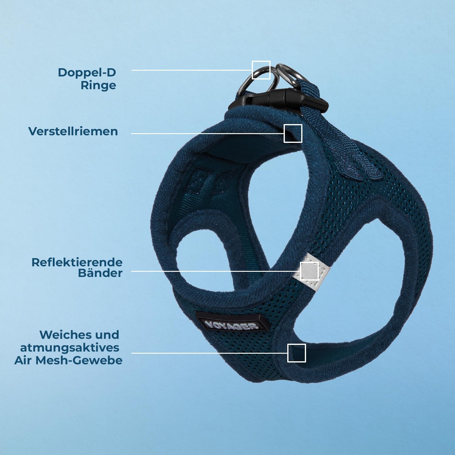 Detalle de Voyager Step-In Air Hundegeschirr XS 33-37 cm