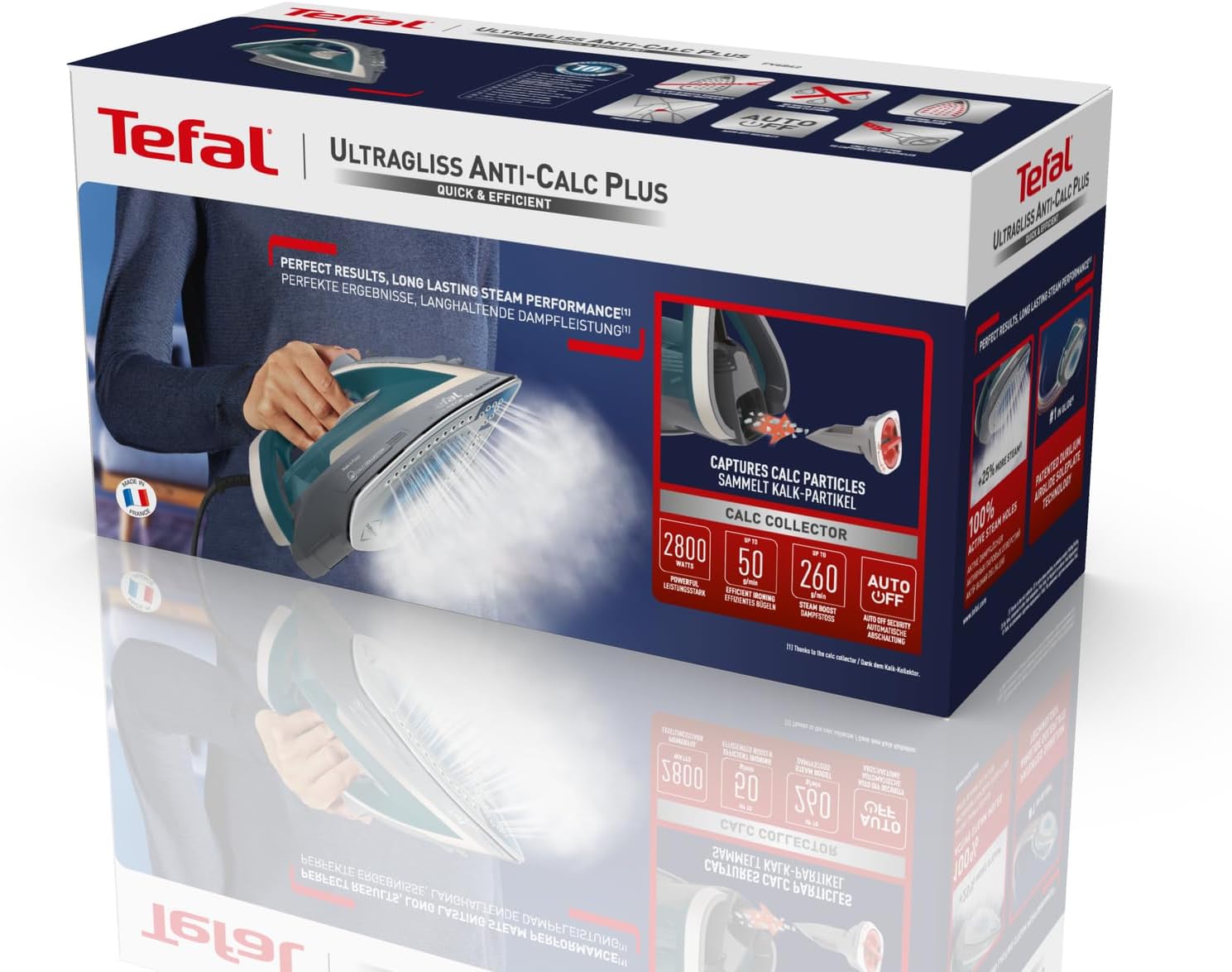 Thumbnail 6 de Tefal Dampfbügeleisen Ultragliss Plus FV6842 – 2800 W mit abnehmbarem Kalk-Kollektor
