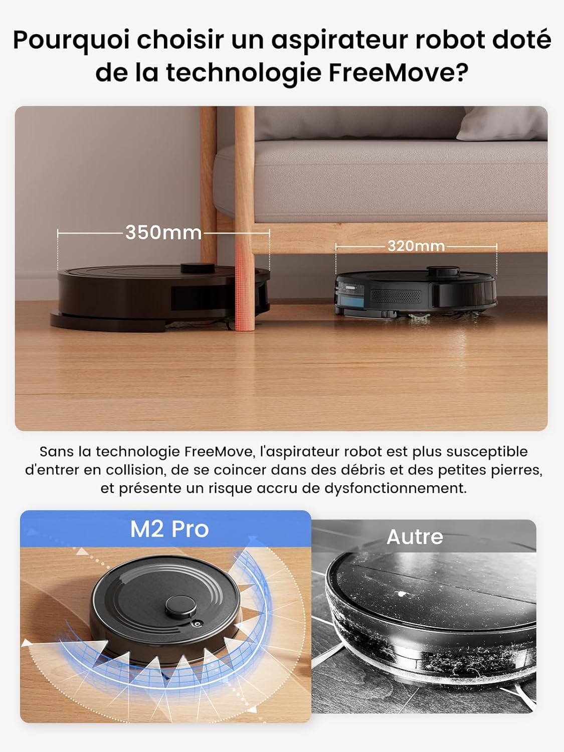 Thumbnail 3 de Lefant M2 Pro Robot Aspirateur Laveur 6000 Pa avec station d’autovandage et navigation laser dToF 3D