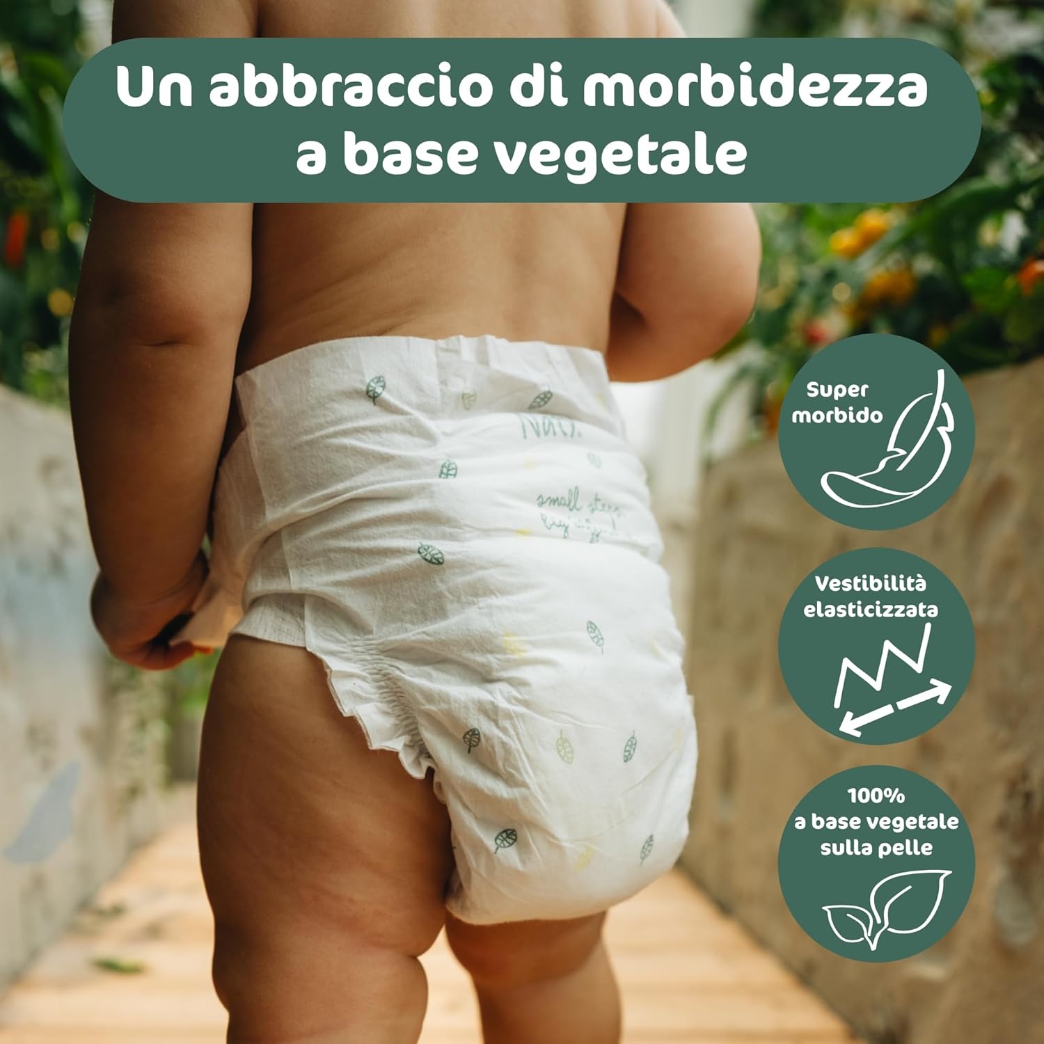 Thumbnail 3 de Naty BioEmbrace Pannolini Neonato | Taglia 2 (3–6 kg) – 132 pz