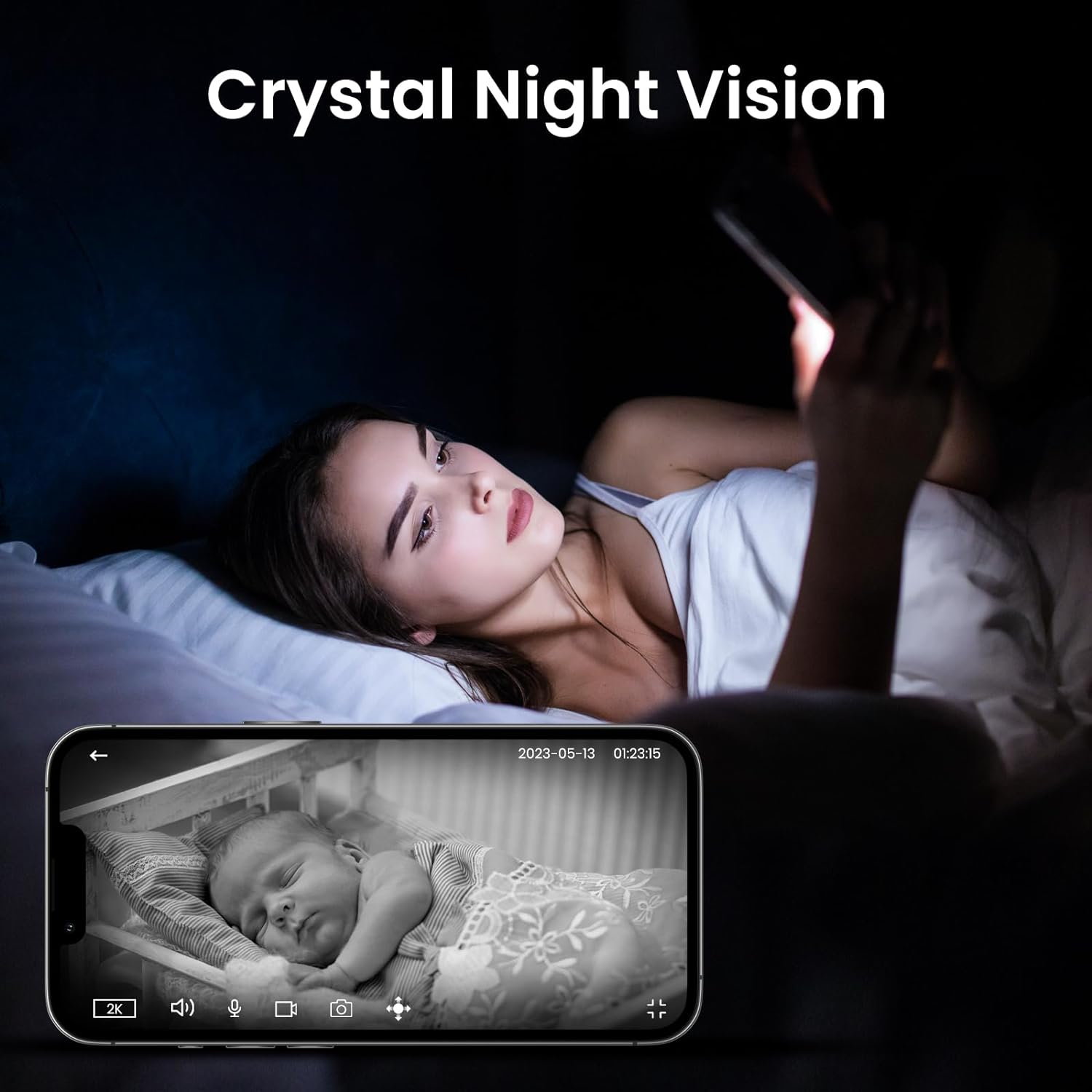 Thumbnail 3 de Cinnado 2K Indoor WiFi CCTV Camera 2-pack