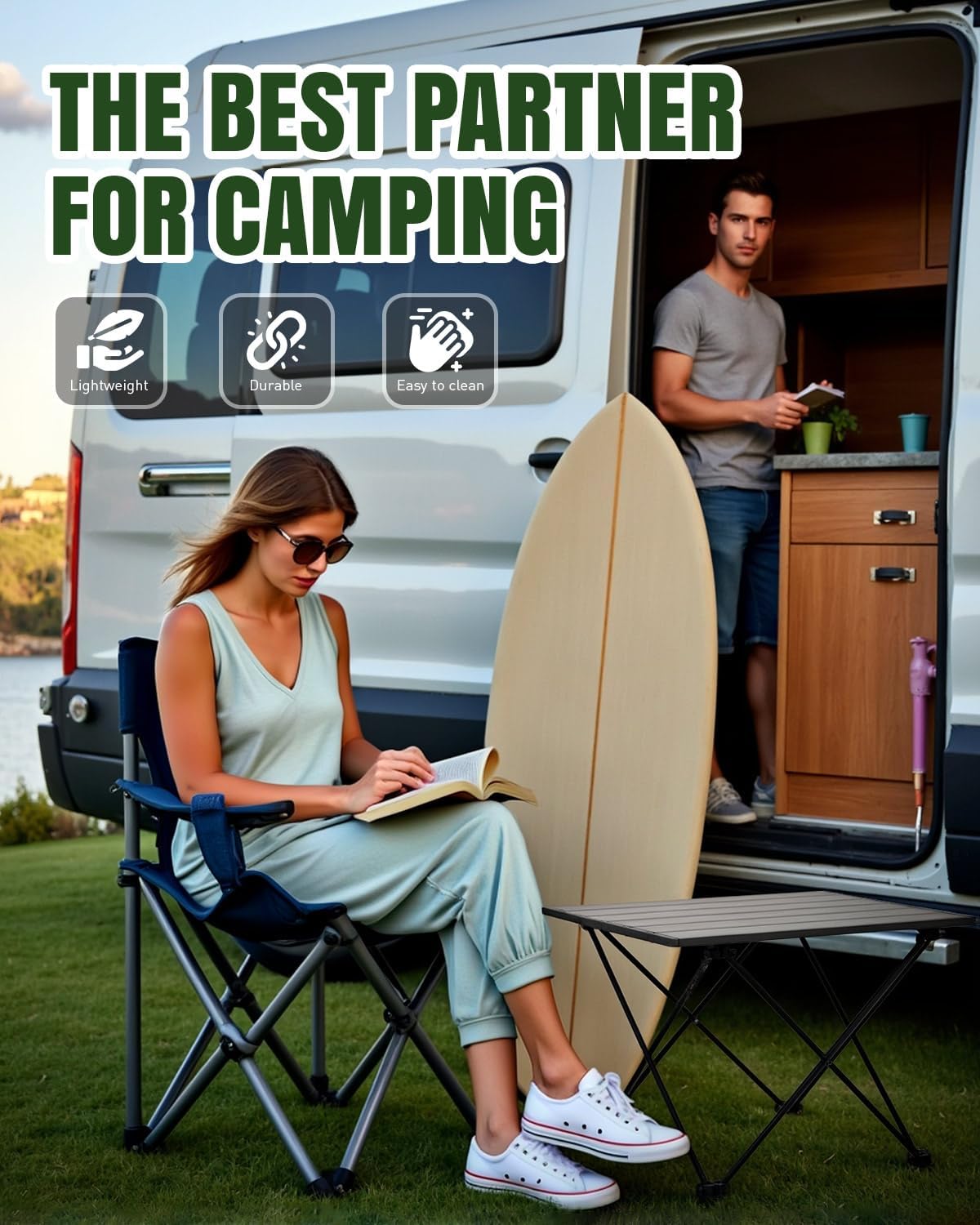 Thumbnail 3 de Torlaist Portable Folding Camping Table: Compact, Lightweight Aluminium Table for Outdoors