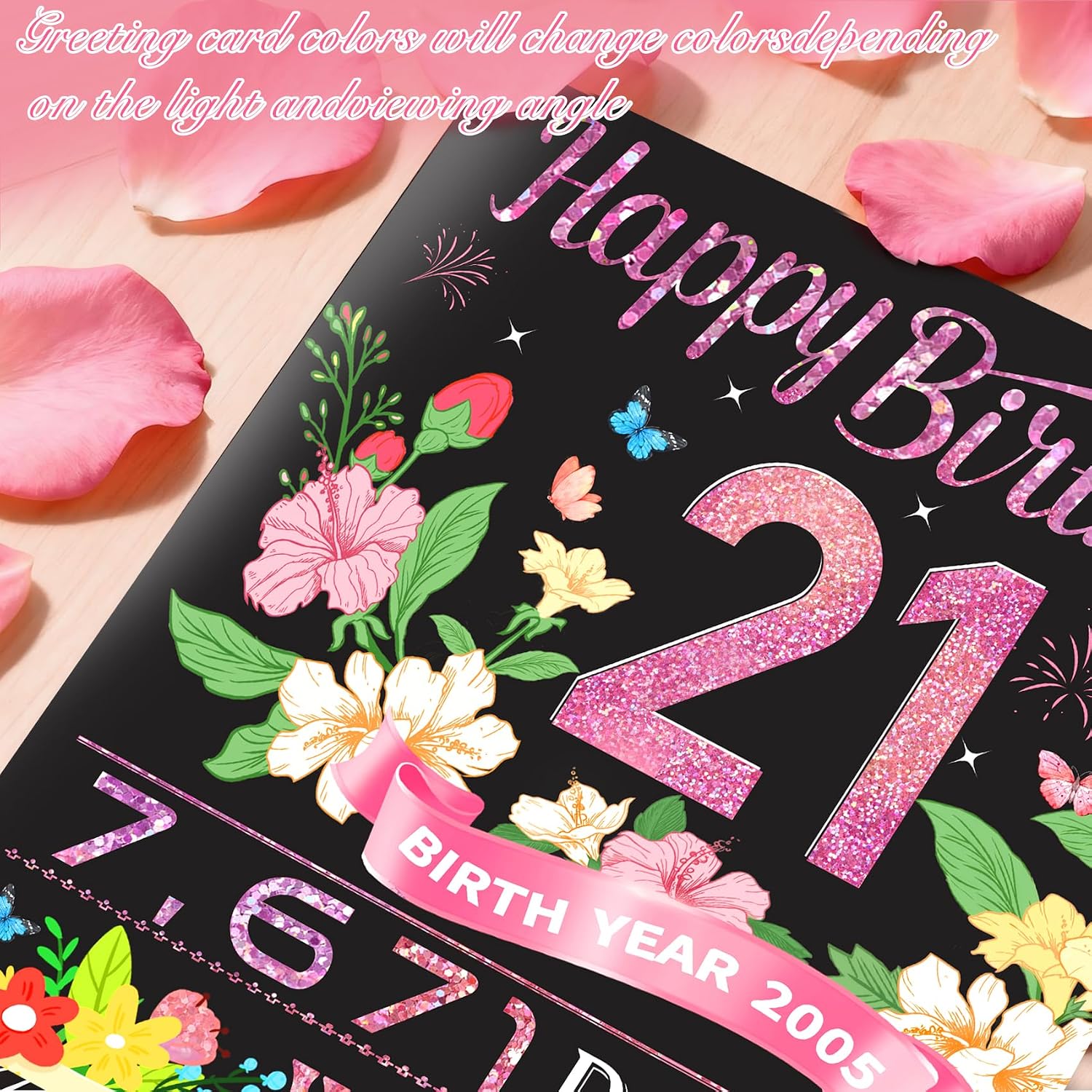 Detalle de Awrmoo 21st Birthday cards, 8 x 10 in