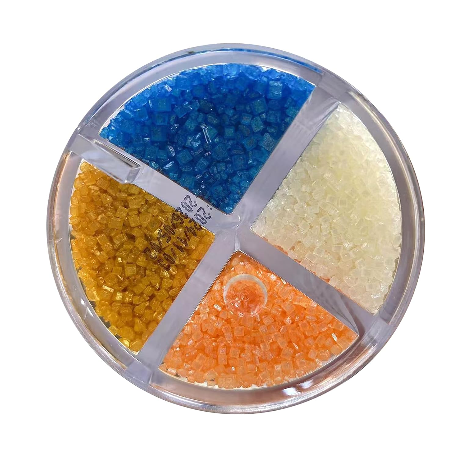 Thumbnail 5 de Essbare Kuchen Dekoration (Zuckersand) Orange, Weiß, Gold, Blau – 168 g
