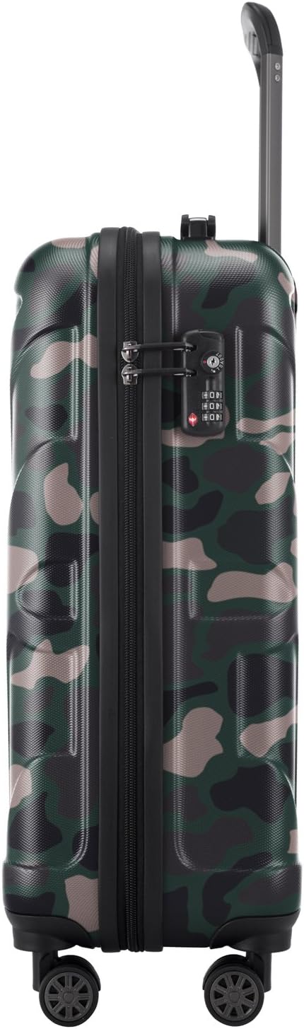 Detalle de SUITLINE Valigia da cabina rigida 55 cm – 34 L, camouflage, 4 ruote doppie, TSA, ABS opaco