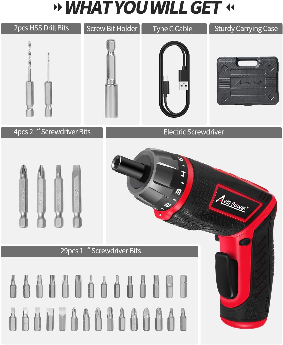 Thumbnail 6 de AVID POWER cordless screwdriver 5.65Nm