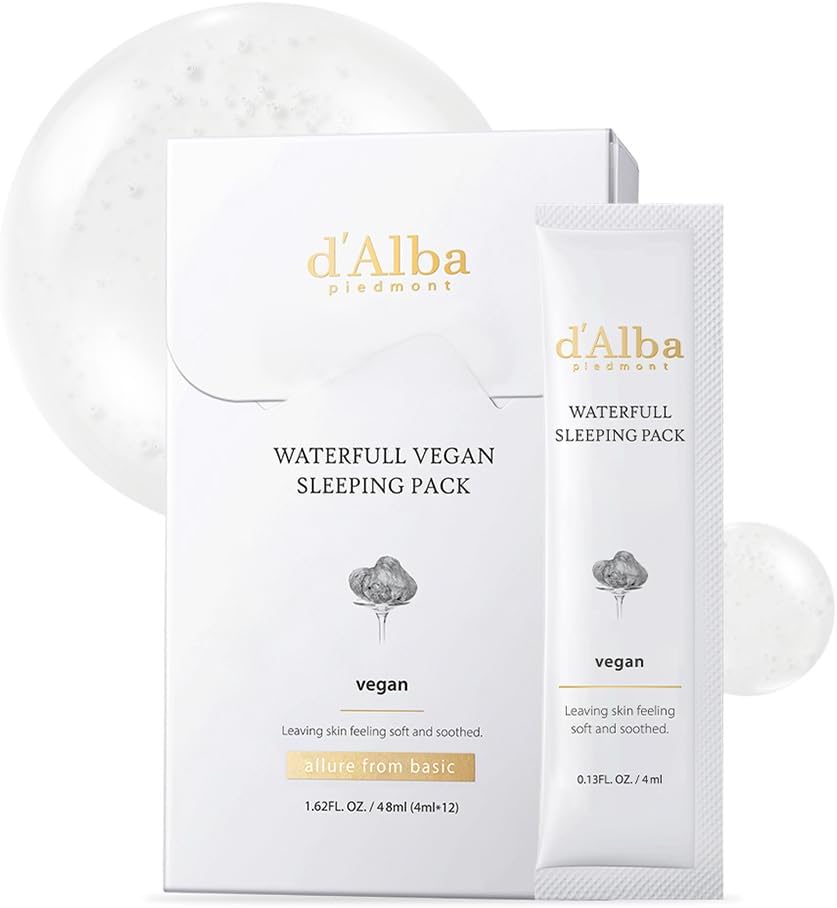 Detalle de d'alba Pacchetto Maschera da Notte Vegano