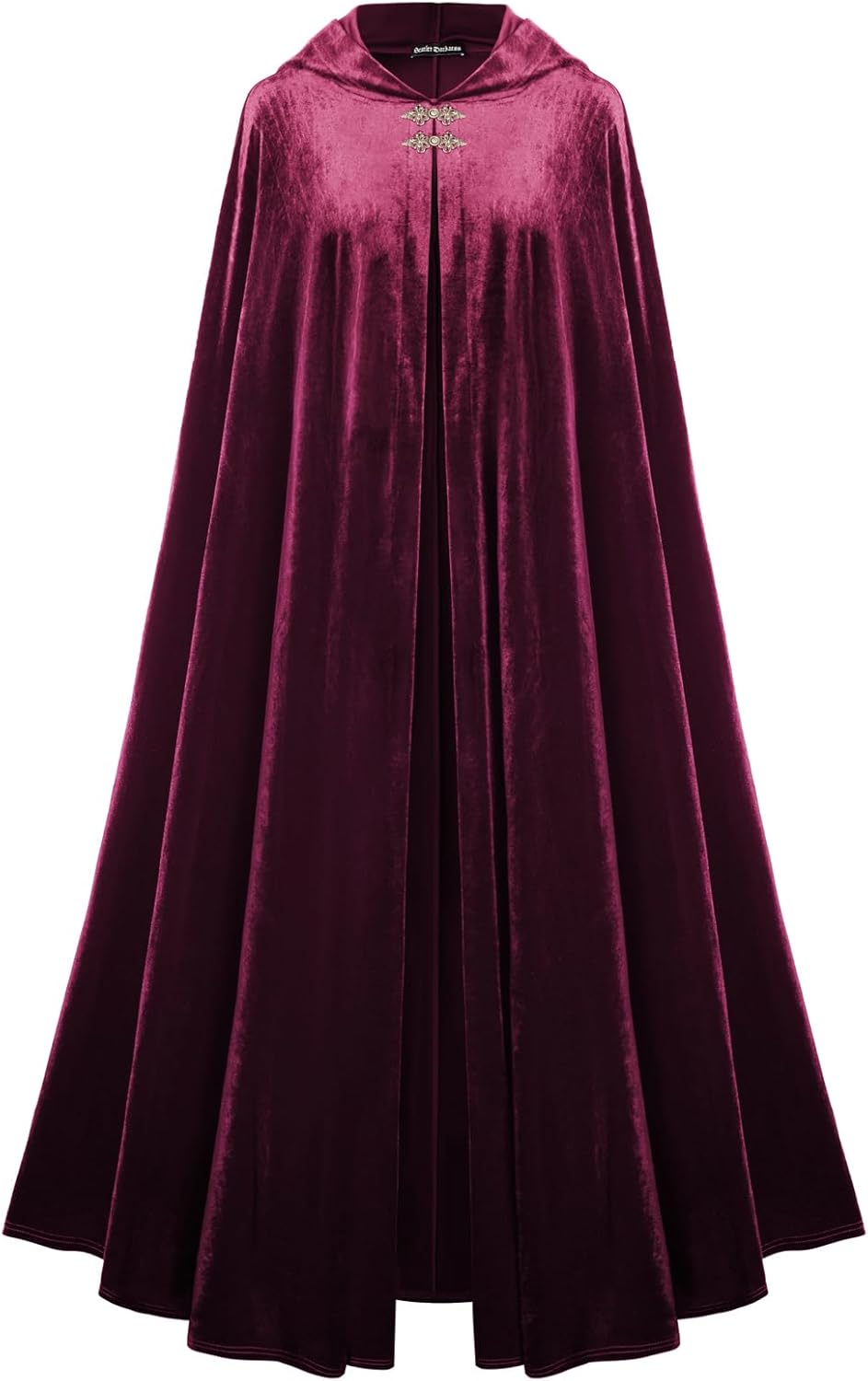 Detalle 2 de SCARLET DARKNESS Cape Renaissance maxi velours 1m80