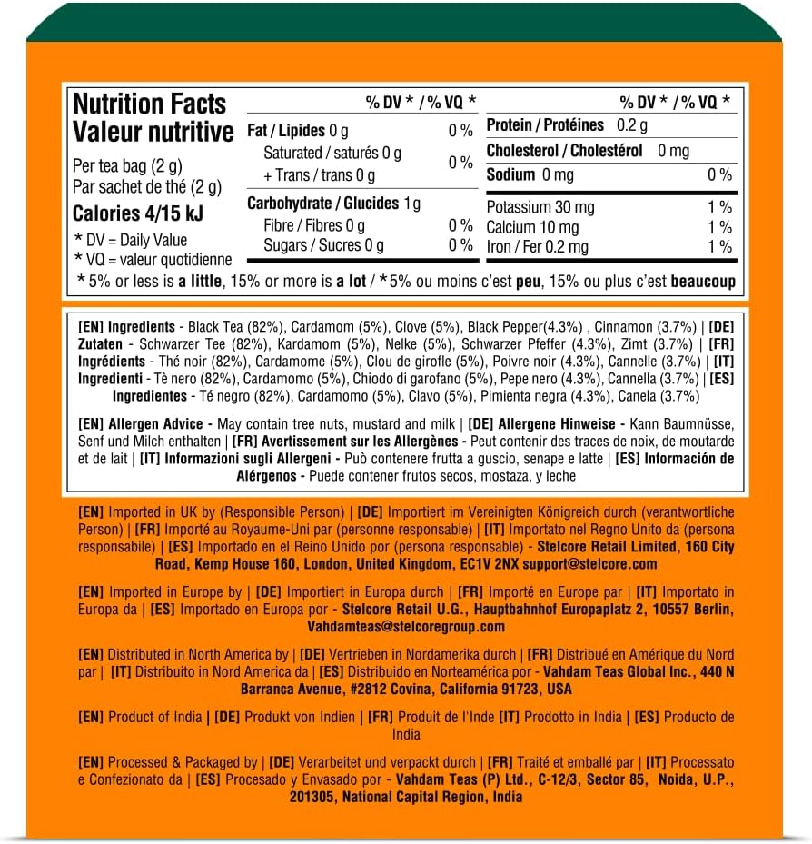 Thumbnail 1 de VAHDAM Masala Chai Té ✨ 30 Piramidales, 100% Natural