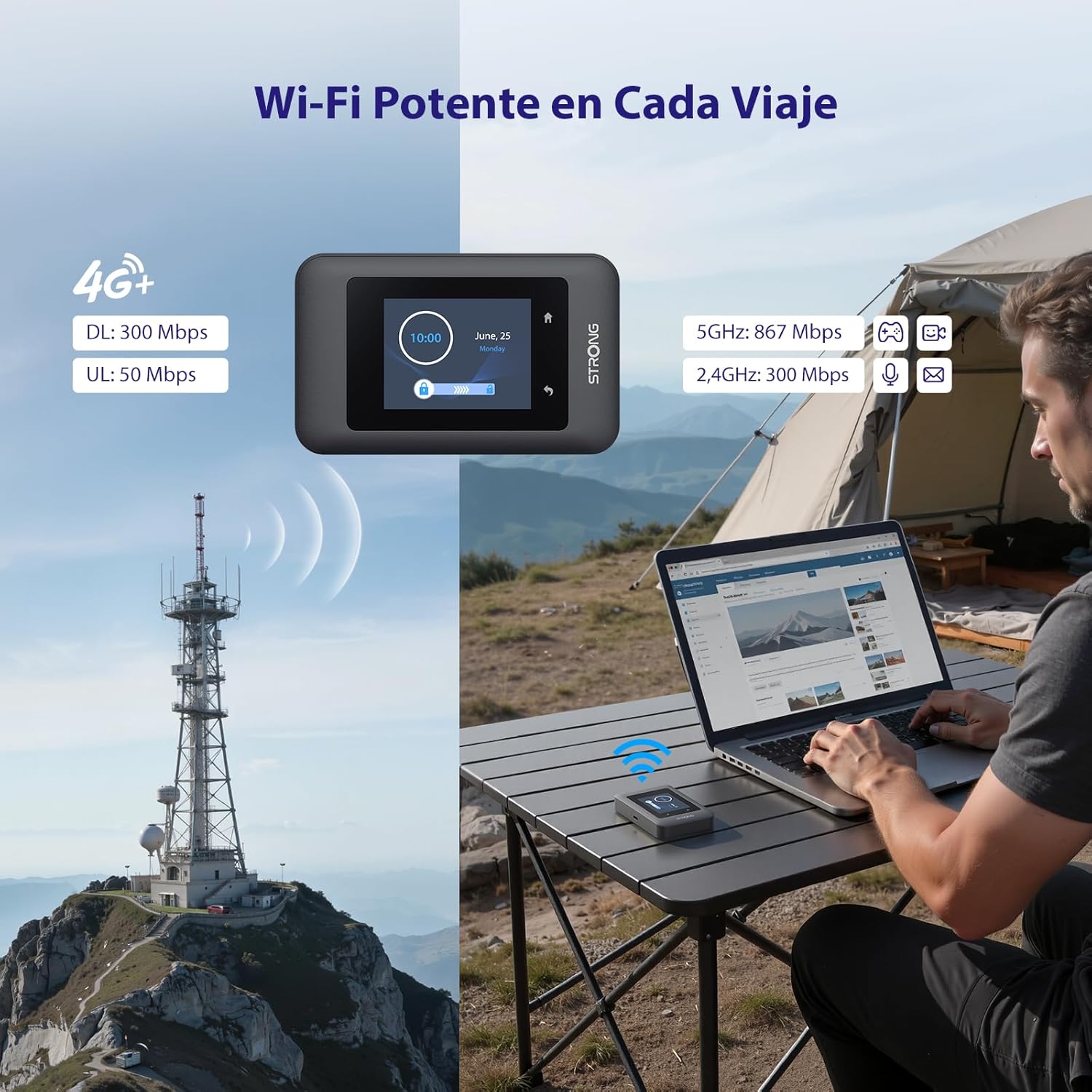 Thumbnail 3 de STRONG MIFI900D Router WiFi portátil 4G+