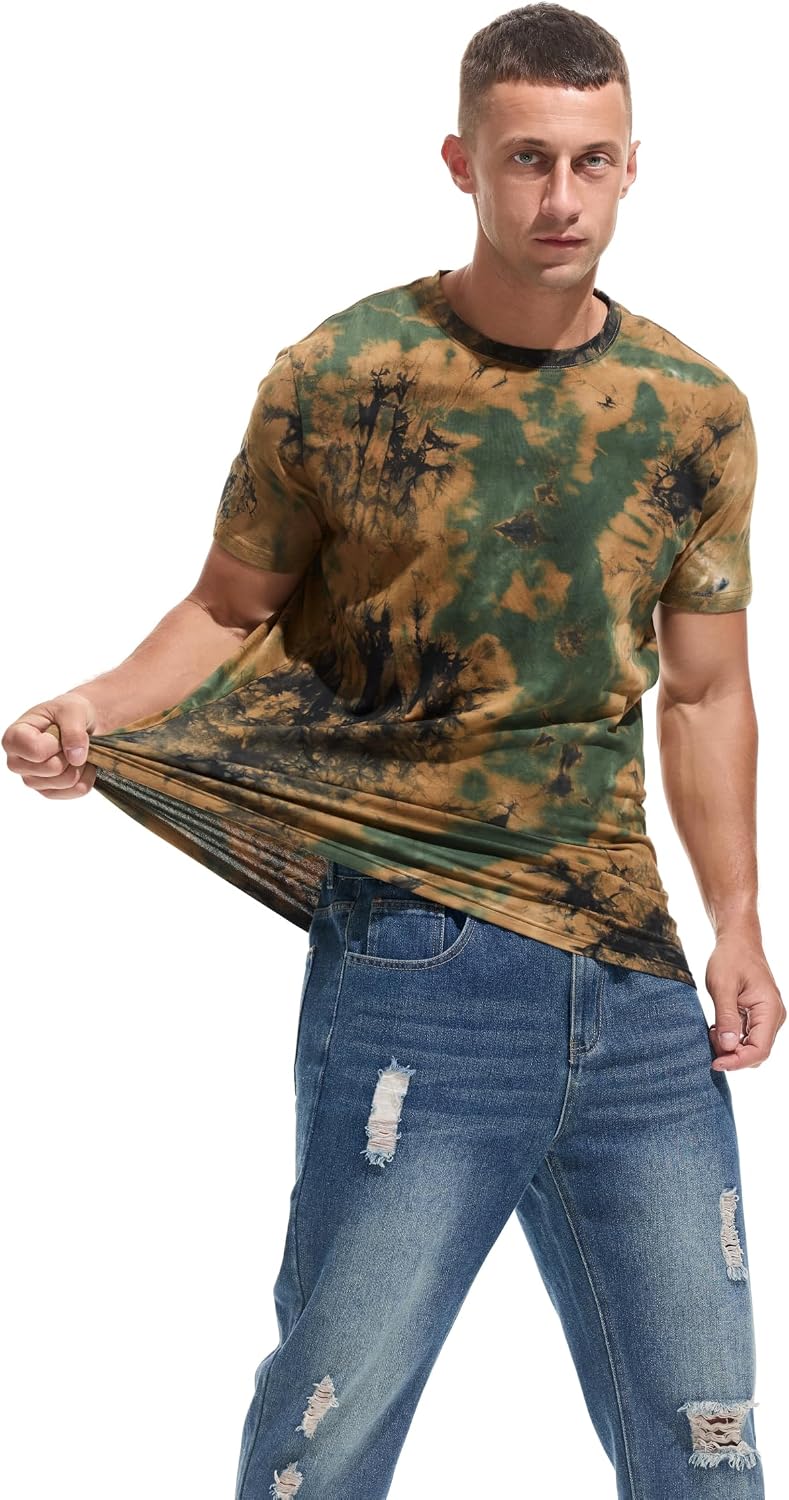 Thumbnail 3 de RONOMO Herren T-Shirt aus 95% Baumwolle & 5% Spandex mit Mikroelastik – hautfreundlich