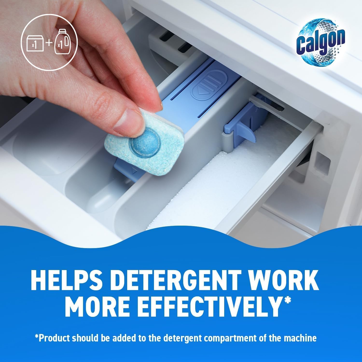 Thumbnail 3 de Calgon 4-in-1 Washing Machine Cleaner and Water Softener Tablets (75 Count) with XL Pack