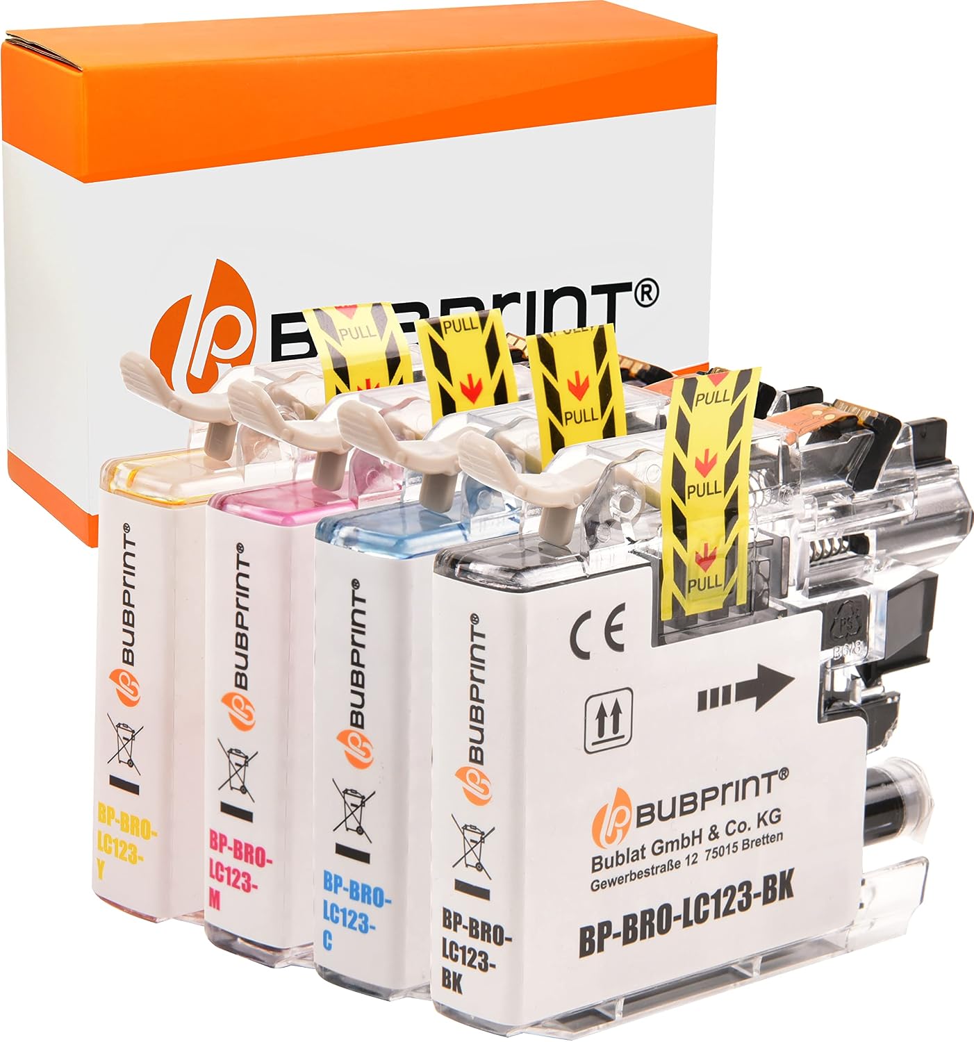 Detalle de Bubprint Cartucce XL PREMIUM di ricambio per Brother LC-123 LC-125 XL LC-127 – Set da 4 con chip