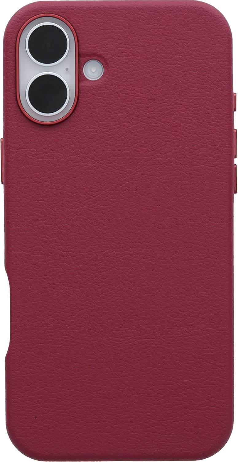 Thumbnail 1 de OtterBox Symmetry Series Cactus Leather MagSafe Case for iPhone 16 Plus (Red)