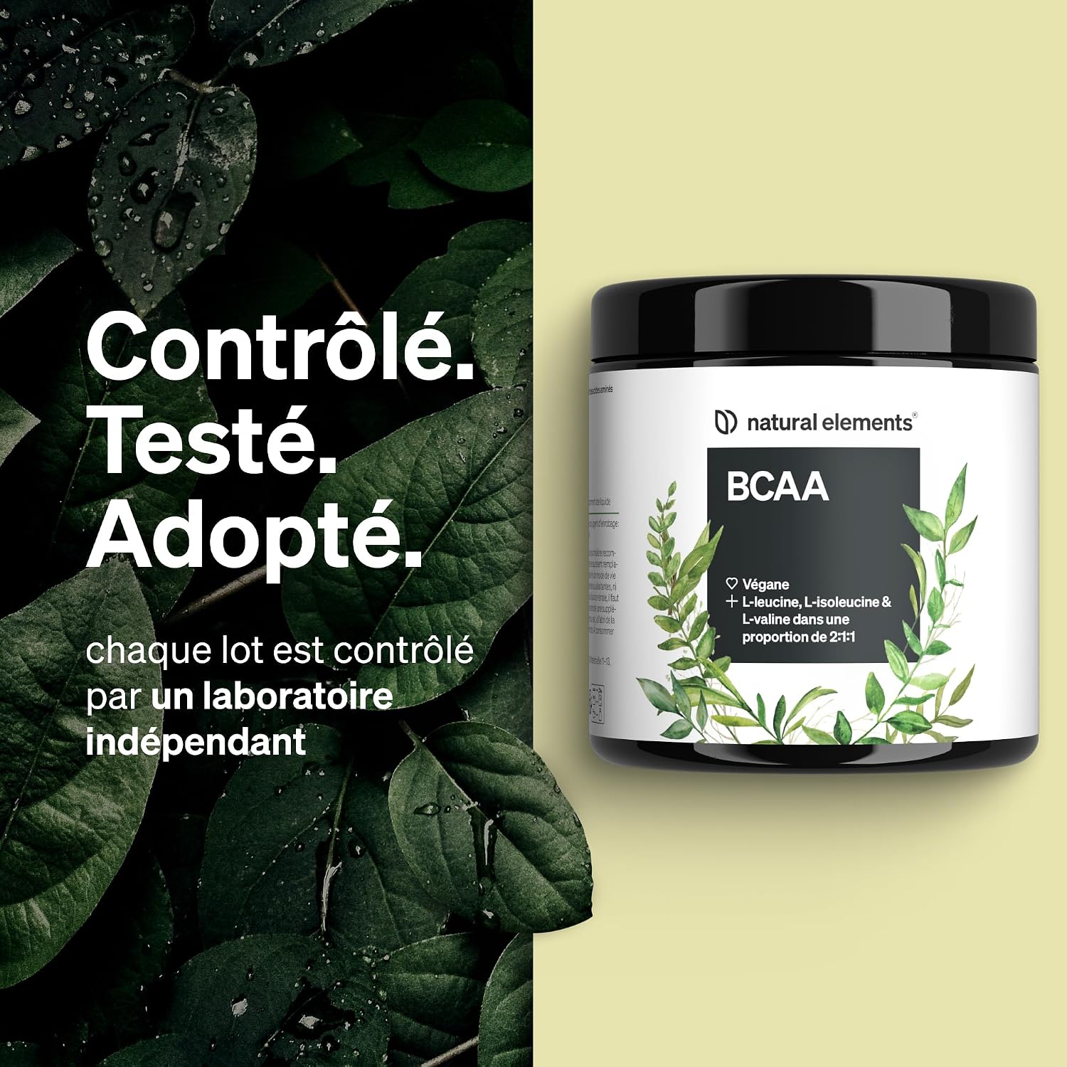 Detalle de BCAA – 360 petites gélules (leucine, isoleucine, valine) véganes – hautement dosées
