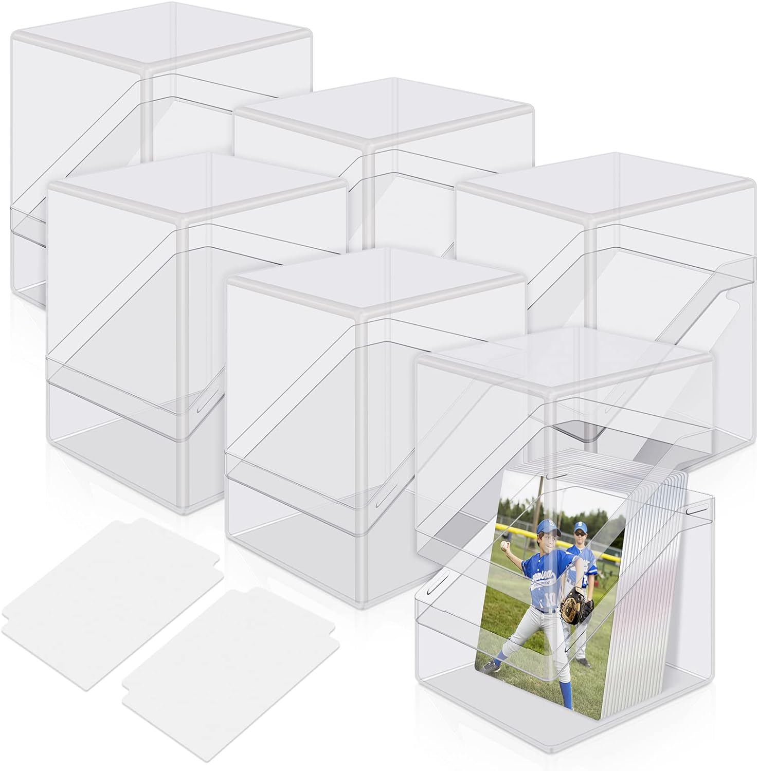 Detalle de Mlikero Card Deck Cases 100+ Card Storage Box