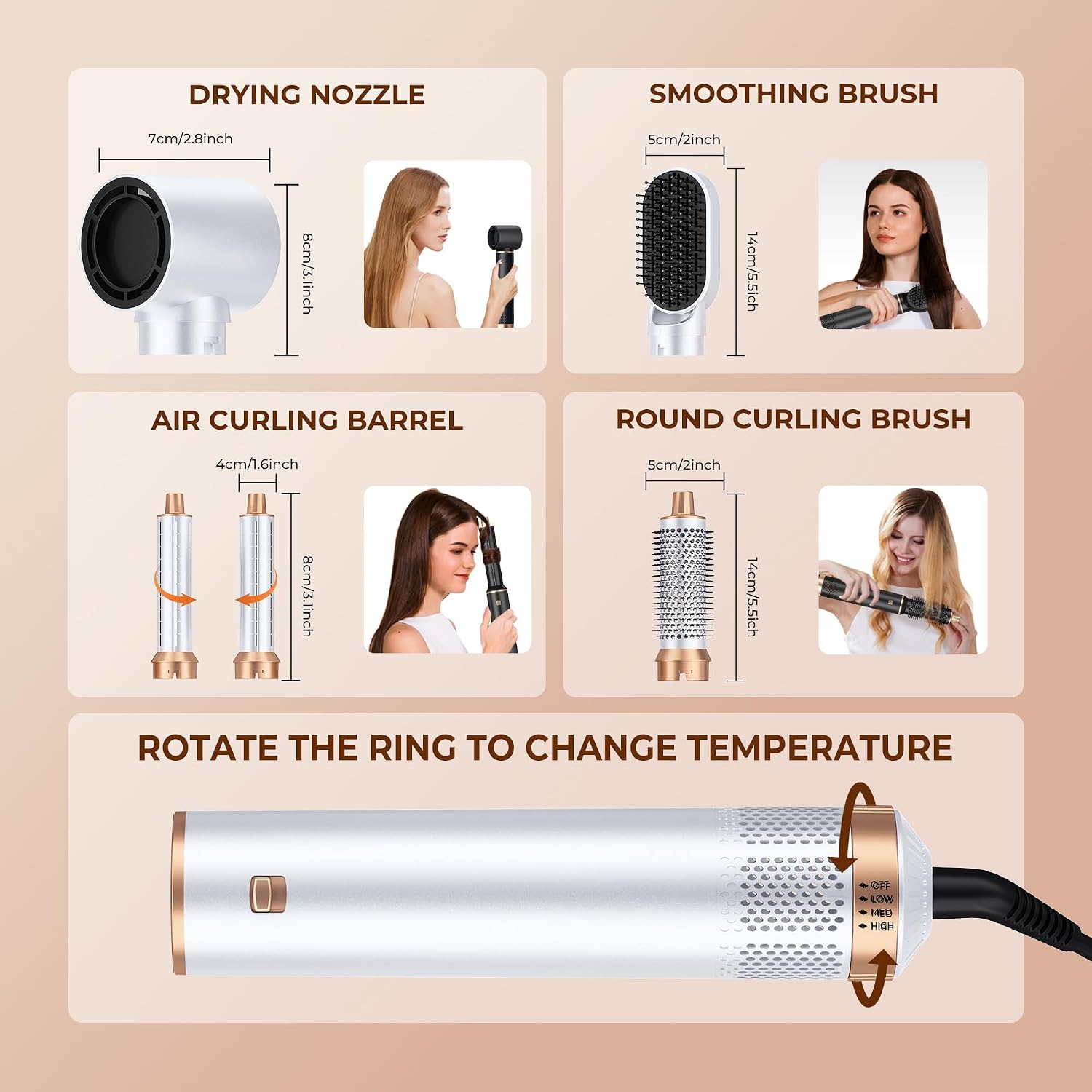Thumbnail 5 de Airbrush Airstyler 5 in 1 hair styler