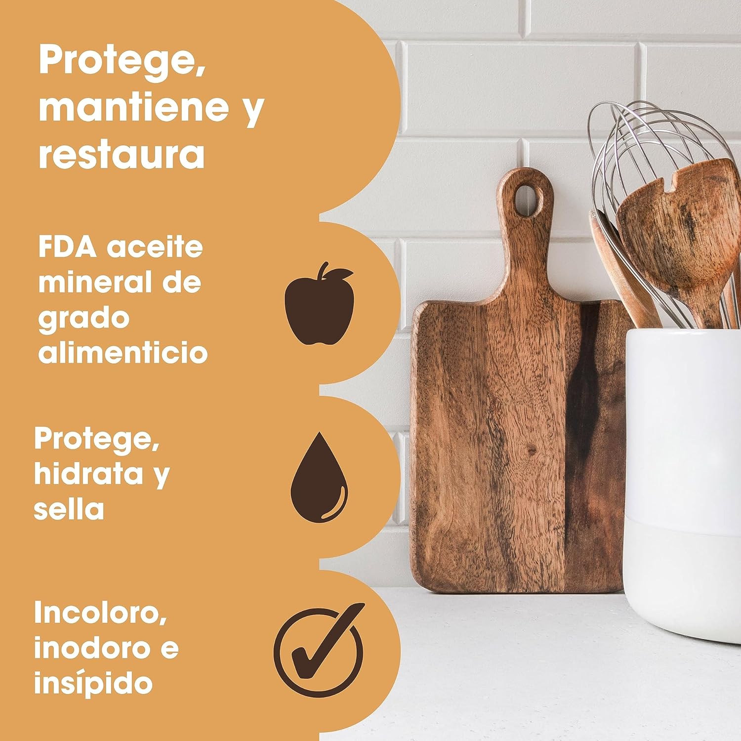 Detalle 2 de Aceite para tablas de cortar 500 ml