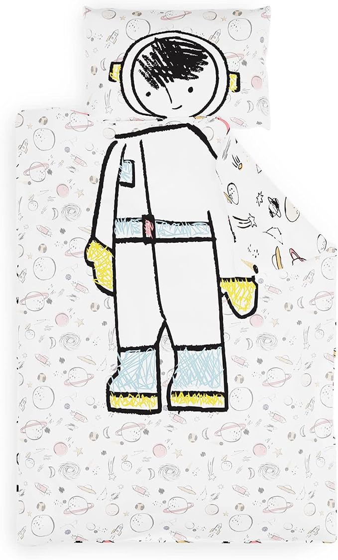 Detalle de SLEEPWISE Juego de cama infantil Planet 🌙 2 piezas, Microfibra Eco-Tex