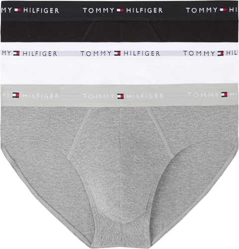 Detalle de Tommy Hilfiger Calzoncillos Hip Briefs Pack de 3 para Hombre – Multicolor, M