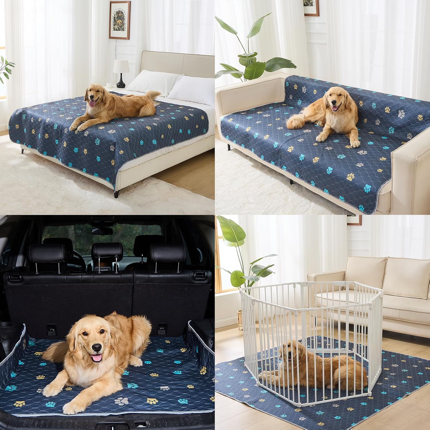 Thumbnail 6 de Aitmexcn Washable Puppy Pads (2 Pack) – Non-slip, Leak-proof and Reusable 60 x 90 cm