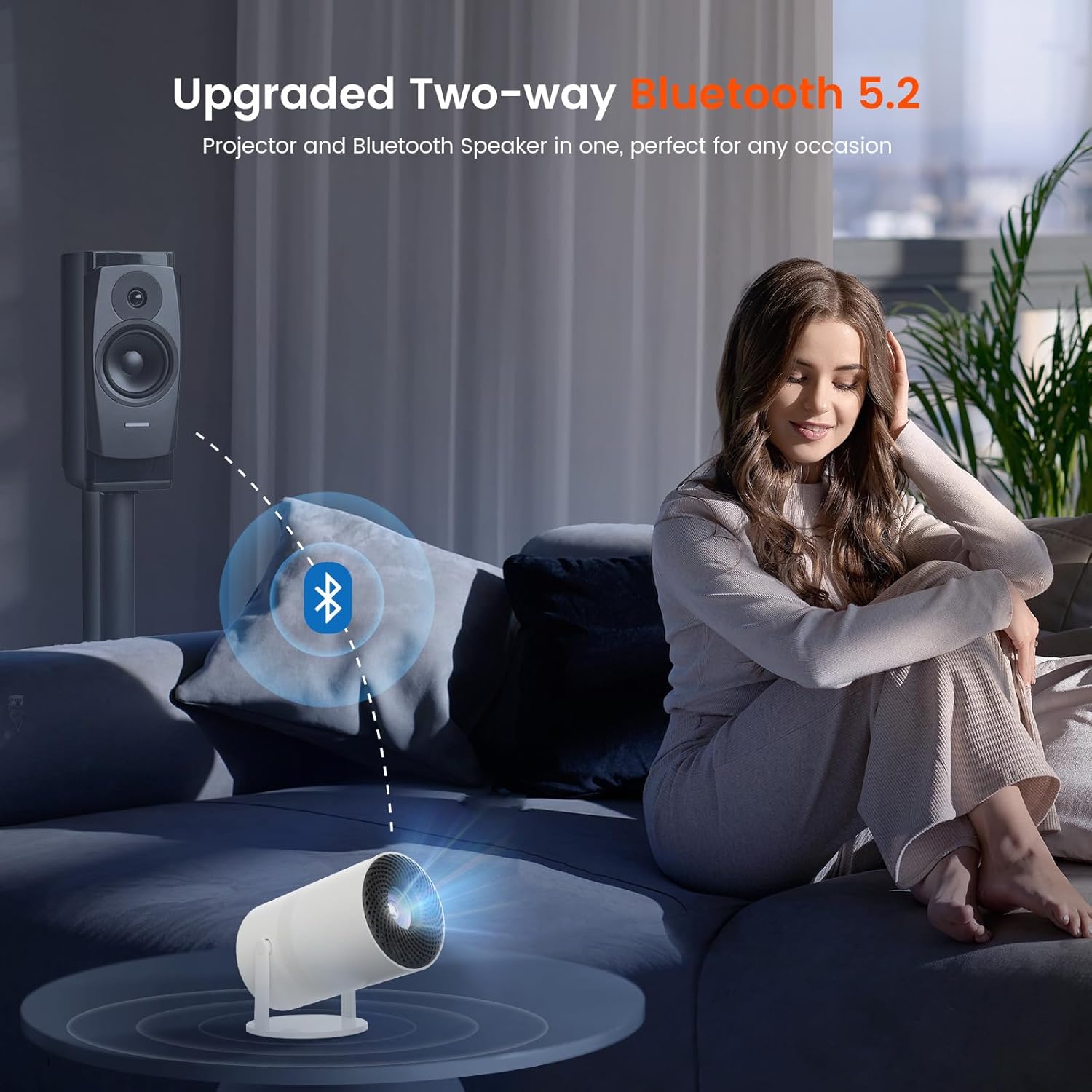 Detalle de WISHOLY Mini Projector 1080P 📽