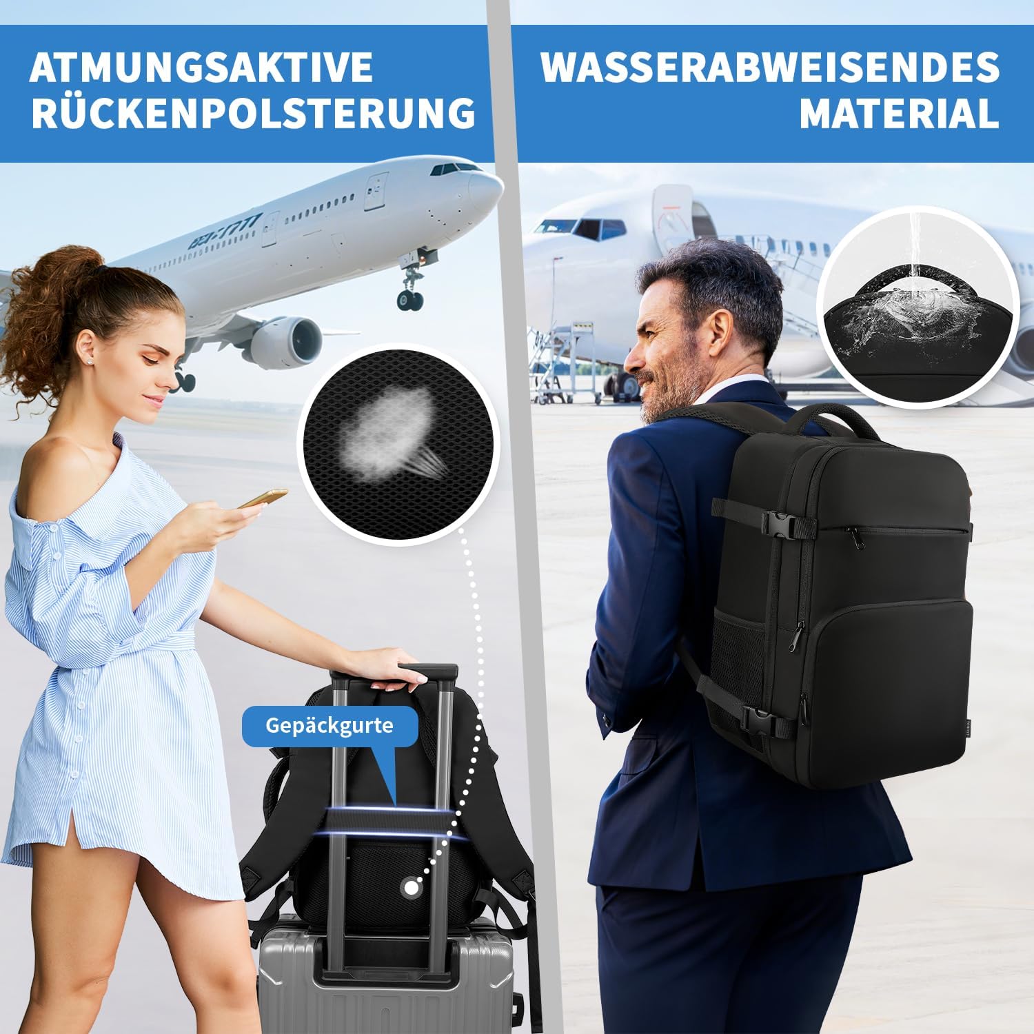 Thumbnail 5 de ZOMFELT Ryanair Handgepäck 40x30x20 Rucksack