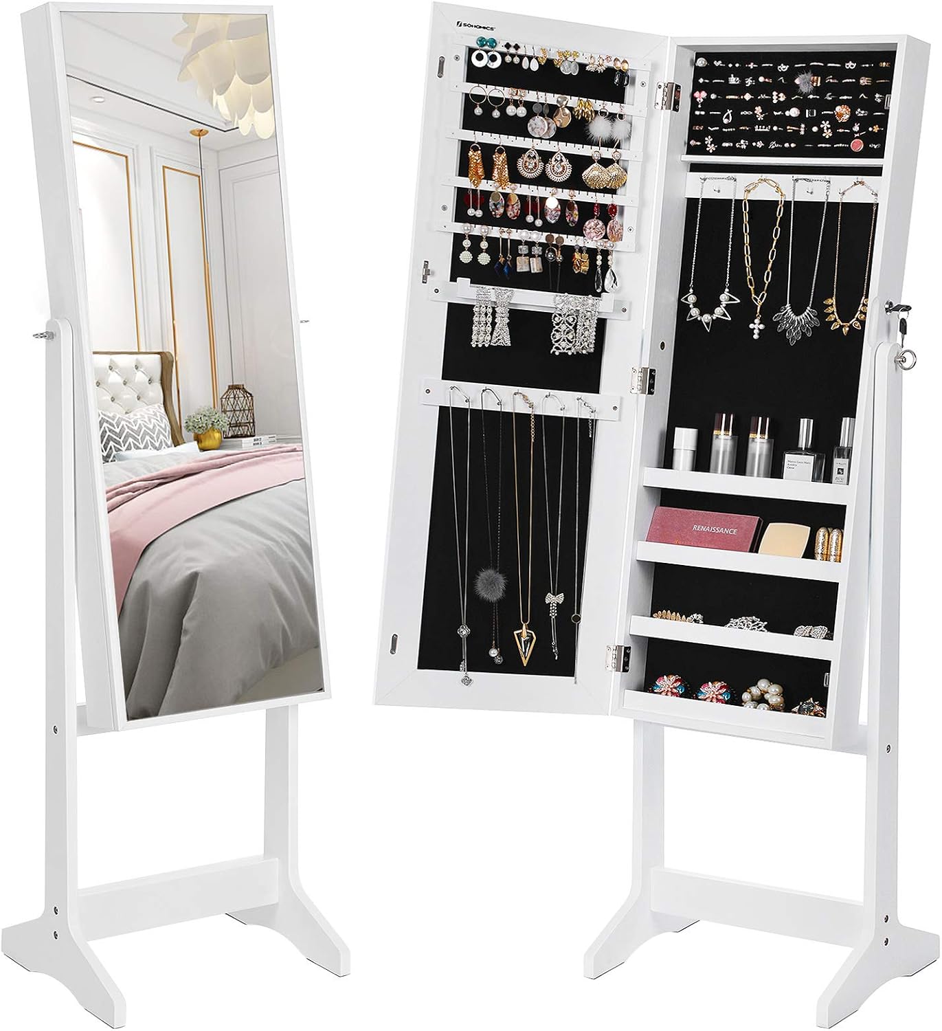 Thumbnail 6 de Songmics JBC94W Armoire à Bijoux LED