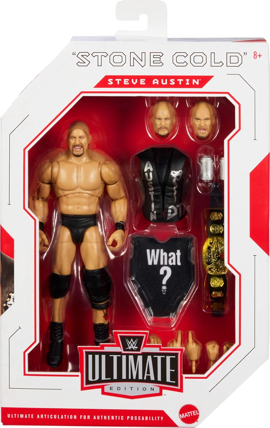 Thumbnail 1 de Mattel JHW02 WWE Ultimate Edition Stone Cold Steve Austin Action Figure